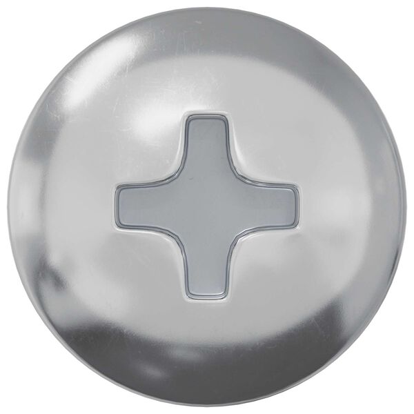 vidaXL Holzschraube 2 pcs Silber 9,8 x 53 mm Stahl