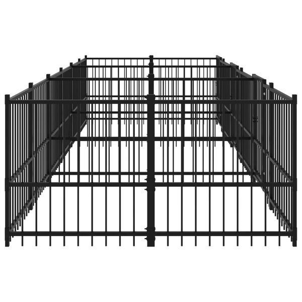 vidaXL Outdoor-Hundezwinger Stahl 11,26 m&sup2;