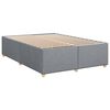 vidaXL Boxspringbett mit Matratze Hellgrau 140x200 cm Stoff