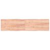 vidaXL Tischplatte 200x50x(2-4) cm Massivholz Behandelt Baumkante