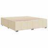 vidaXL Bettgestell ohne Matratze Creme 200x200 cm Stoff