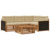 vidaXL Outdoor-Sofagarnitur 5 pcs Natur und Beige 79 x 79 x 37 cm