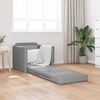 vidaXL Klappsofa Bett Hellgrau 74 x 77 x 81 cm Stoff