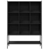 vidaXL Bücherregal Schwarz 102x30x141,5 cm Holzwerkstoff