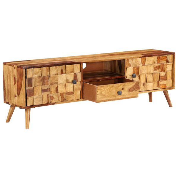 vidaXL TV-Schrank Massivholz Akazie Honigbraun 140x30x40 cm