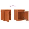 vidaXL Wandschrank Wachsbraun 30 x 30 x 40 cm Massives Kiefernholz