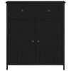 vidaXL Sideboard Schwarz Eichen-Optik 70 x 30 x 80 cm Holzwerkstoff