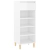 vidaXL Schuhschrank Hochglanz-Wei&szlig; 40x36x105 cm Holzwerkstoff