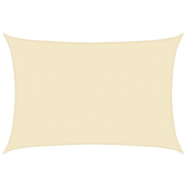 vidaXL Sonnensegel 160 g/m&sup2; Creme 5x7 m HDPE