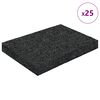 vidaXL Gummigranulat-Patiopad Schwarz 6 x 9 x 1 cm Gummi