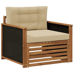 vidaXL Outdoor Mittelsofa Natur