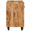 vidaXL Beistellschrank Braun 70 x 38 x 63 cm massives Mangoholz
