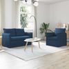 vidaXL Sofa 2 pcs Blau Gesamtabmessungen: 136 x 82 x 85 cm (B x T x H)