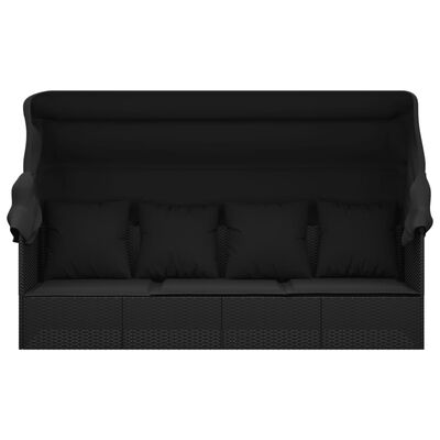 VdaXL Wellnesslege Gartenlege Outdoor-Loungebett Mt Dach Und Kssen
