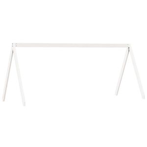 vidaXL Dach f&uuml;r Kinderbett Wei&szlig; 209x95,5x88 cm Massivholz Kiefer