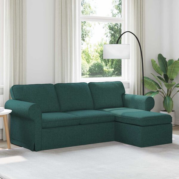 vidaXL Sofa Dunkelgr&uuml;n