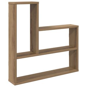 vidaXL Wandregal Artisan-Eiche 60 x 11 x 60 cm Holzwerkstoff