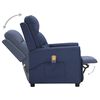 vidaXL Massagesessel Blau Stoff