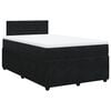 vidaXL Boxspringbett mit Matratze Schwarz 120x200 cm Samt