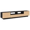 vidaXL TV-Schrankset 2 pcs Schwarz 200 x 35 x 40 cm Holzwerkstoff