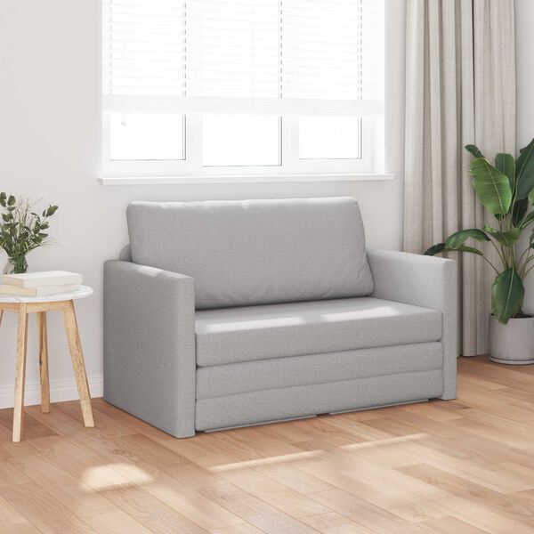 vidaXL Schlafsofa 110cm Wolkengrau Stoff