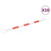vidaXL Teleskopstangen f&uuml;r Leitkegel 10 Stk. ABS 116-197 cm