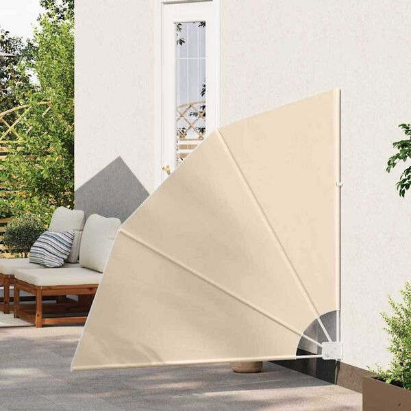 vidaXL Balkon Sichtschutz Beige 140 x 140 cm Polyester