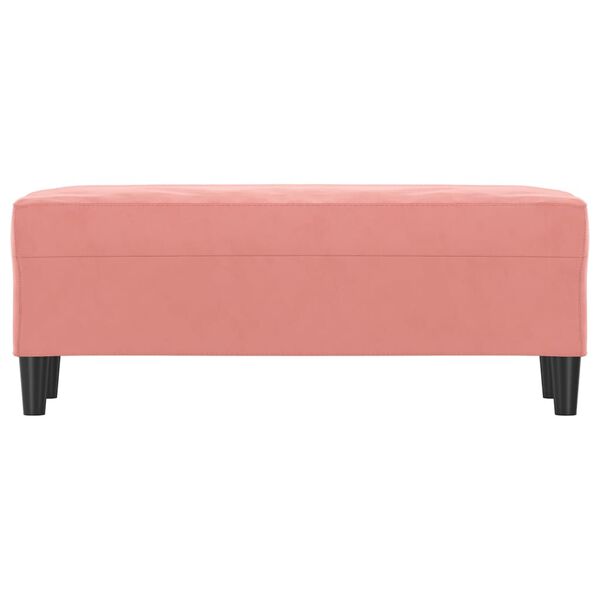 vidaXL Sitzbank Rosa 100x35x41 cm Samt