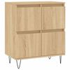 vidaXL Sideboards 2 Stk. Sonoma-Eiche Holzwerkstoff