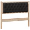 vidaXL Kopfteil Sonstiges Braun und Schwarz 100 cm Massivholz Kiefer