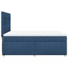 vidaXL Boxspringbett mit Matratze Blau 160x200 cm Stoff