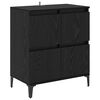 vidaXL Sideboards 3 pcs Schwarz Eichen-Optik 60 x 35 x 70 cm