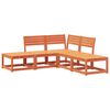vidaXL 5-tlg. Garten-Sofagarnitur Wachsbraun Massivholz Kiefer