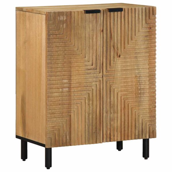 vidaXL 3-tlg. Sideboards Braun 60x33x75 cm Massivholz Mango