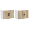 vidaXL Wandschrank LUCCA 2 Stk. Sonoma-Eiche Holzwerkstoff