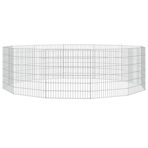 vidaXL Freilaufgehege 12-teilig 54x60 cm Verzinktes Eisen