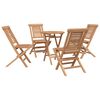 vidaXL Gartenset 3 stk. Braun Massivholz Teak