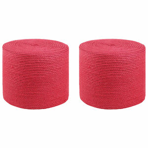 vidaXL 2 Stk. 2 mm Rot 100% Tossa Jute