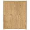 vidaXL Kleiderschrank mit Speicher BODO Honigbraun 146 x 53,5 x 173 cm