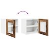 vidaXL H&auml;ngeschrank 2 pcs Altholz 40 x 31 x 40 cm Holzwerkstoff