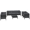 vidaXL 8-tlg. Garten-Lounge-Set mit Kissen Kiefer Massivholz