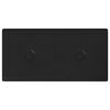 vidaXL Wandpaneele 12 pcs Schwarz 30 x 15 cm Kunstleder