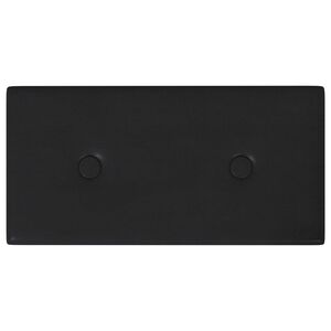 vidaXL Wandkopfteilen 12 pcs Schwarz 30 x 15 cm Kunstleder