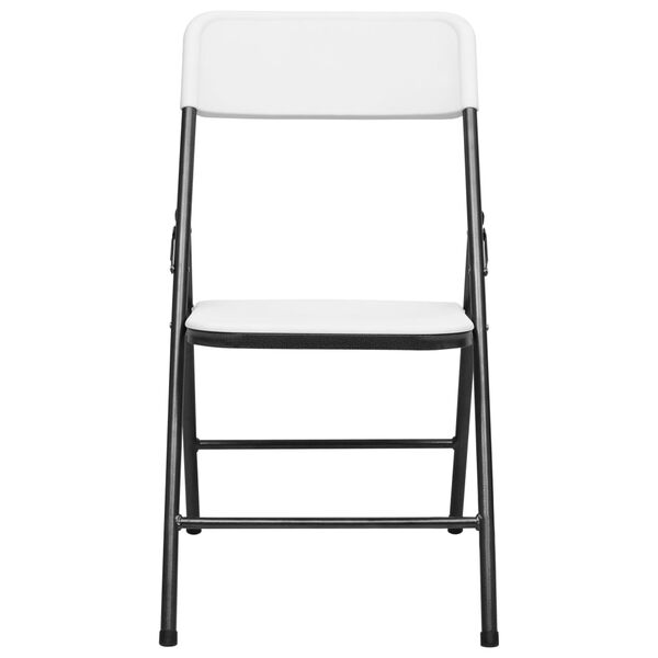 vidaXL Gartenstühle Klappbar 4 Stk. HDPE Weiß