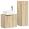 vidaXL Badezimmerm&ouml;bel-Set 2 stk. Sonoma-Eiche 33 x 34,5 x 100 cm