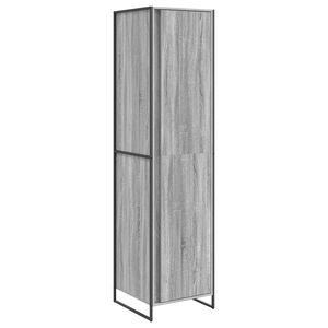 vidaXL Warderobe 2 pcs Graues Sonoma 50 x 50 x 200 cm Holzwerkstoff