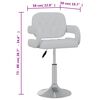 vidaXL Esszimmerstühle 2 Stk. Drehbar Weiß Kunstleder