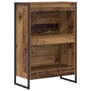 vidaXL B&uuml;cherregal 60 x 30 x 86,5 cm Holzwerkstoff Altholz