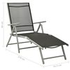 vidaXL 3-tlg. Garten-Lounge-Set Textilene und Aluminium Silbern