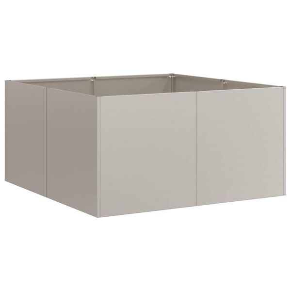 vidaXL Pflanzk&uuml;bel Rostig 80x80x40 cm Wetterfester Stahl
